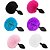 Plug Anal em silicone com pompom colorido - Imagem 1