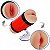 Masturbador Masculino com VAGINA e ÂNUS CyberSkin com Suporte Vermelho e Ventosa - Imagem 2