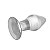 Plug Anal de Vidro oco transparente 3,7cm x 10cm - Imagem 7