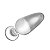 Plug Anal de Vidro oco transparente 3,7cm x 10cm - Imagem 1