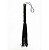 Chicote sado em Tiras flogger Luxo Preto bdsm - Imagem 7