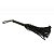 Chicote sado em Tiras flogger Luxo Preto bdsm - Imagem 6