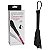 Chicote sado em Tiras flogger Luxo Preto bdsm - Imagem 2
