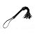 Chicote sado em Tiras flogger Luxo Preto bdsm - Imagem 3