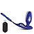 Plug Anal e Anel Peniano com Controle Remoto - S-Hande: Cor: Azul - Imagem 1
