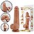 Prótese Peniana Masturbador feminino Dildo com Ventosa 23 cm  Marrom - Imagem 8