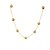 COLAR BOLAS LISAS 35CM + 05CM EXTENSOR - BANHO DE OURO 18K - Imagem 3