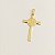 SOMENTE PINGENTE DE CRUZ GRANDE COM ESCRITA FÉ - 03cm x 5,5cm - Imagem 1