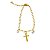 PULSEIRA PINGENTES DE PONTO DE LUZ E CRUZ - 15CM + 04CM DE EXTENSOR - Imagem 2