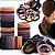 KIT COM 10 ELÁSTICOS SEM COSTURA PARA CABELO -CORES SORTIDAS - Imagem 4