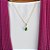 COLAR PINGENTE ZIRCÔNIA VERDE EM FORMATO DE GOTA - CORRENTE VENEZIANA 45CM + 5CM - Imagem 3