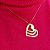 COLAR PERSONALIZADO CORAÇÃO VAZADO COM NOMES SEMIJOIA BANHO DE OURO 18K - Imagem 1