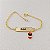 PULSEIRA INFANTIL MENINA PERSONALIZADO COM NOME E PINGENTE SEMIJOIA BANHO DE OURO 18K - Imagem 6