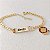 PULSEIRA INFANTIL MENINO PERSONALIZADO COM NOME E PINGENTE SEMIJOIA BANHO DE OURO 18K - Imagem 1