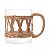 Conjunto 2 Canecas de Vidro Borossilicato e Fibra Natural 400ml - Wolff - Imagem 2