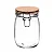Porta Mantimento de Vidro com Tampa Hermética de Bambu 1,6L - Wolff - Imagem 1