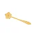 CJ 4 COLHERES ACO INOX P/CHA FLORES DOURADO - Imagem 4