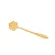 CJ 4 COLHERES ACO INOX P/CHA FLORES DOURADO - Imagem 5