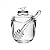 Meleira com Pegador e Tampa Bird 150ml Cristal Ecológico - Wolff - Imagem 1