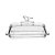 Manteigueira Retangular com Tampa Bird 18cm x 10cm x 9cm Cristal Ecológico - Wolff - Imagem 1