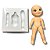 MOLDE DE SILICONE CORPO PARA TOPO biscuit MOL0102 - Imagem 1