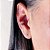 Brinco argola piercing fake com zircônias banhado ouro-1pç - Imagem 5