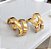 Brinco ear hook banhado ouro - Imagem 2