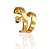 Brinco ear hook banhado ouro - Imagem 1