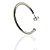Brinco argola tubular 40mm banhado prata - Imagem 1
