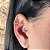Brinco 4 argolas com zircônias piercing fake banhado ouro-1pç - Imagem 4
