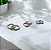 Conjunto brinco 3 argolas 10mm, 13mm, 17mm cravejado banhado prata - Imagem 3