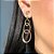 Brinco 3 aros ovais 8mm, 12mm, 16mm banhado ouro - Imagem 5
