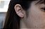 Brinco argola piercing fake banhado prata - Imagem 4
