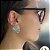 Brinco argola piercing fake banhado prata - Imagem 3