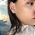 Brinco argola tripla piercing fake banhado ouro-1pç - Imagem 5