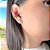 Brinco argola tripla piercing fake banhado ouro-1pç - Imagem 4