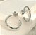 Brinco argola 15mm com tarraxa fio 1mm banhado prata - Imagem 2