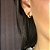 Brinco argola oval larga 10mm banhado ouro - Imagem 5