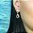 Brinco pendulo gota dupla banhado ouro - Imagem 4