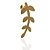 Brinco folhas de louro banhado ouro - Imagem 1