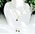 Conjunto trevos onix choker 45cm+brinco banhado ouro - Imagem 2