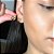 Brinco 3 meias argolas ear hook banhado ouro - Imagem 5