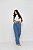 CALÇA WIDE LEG JEANS ESCURO - Imagem 4