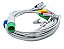 Cabo Ecg 5 Vias Clip Garra Contec Cms 6000/7000/8000/9000 - Imagem 1