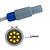 Sensor de Oximetria Para Nihon Kohden Redel 9 Pinos - Imagem 2