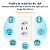 Tomada Inteligente Wifi Usb Tipo C Dupla 3 Pinos Branca Top - Imagem 8