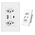 Tomada Inteligente Wifi Usb Tipo C Dupla 3 Pinos Branca Top - Imagem 1
