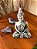 Estátua Buda Tibetano 14 cm - Cinza - Imagem 2