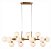 Luminária pendente jabuticaba Lux Dourado Vintage 95CM - Imagem 1
