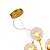 Lustre Luminaria Pendente Dourado 70cm Moderno para Sala Area Gourmet - Imagem 5